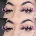 Pink Mink Wimpern Vollstreifen farbenfrohe Mink Wimpern